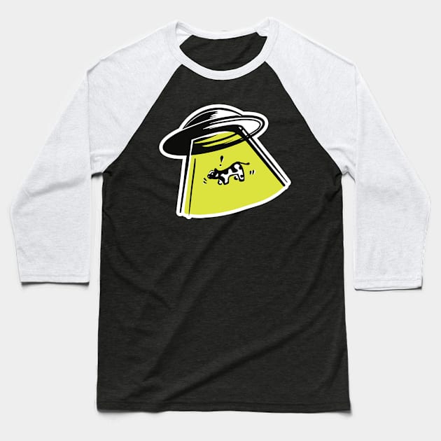 Beam Me Up Baseball T-Shirt by Aint It Scary